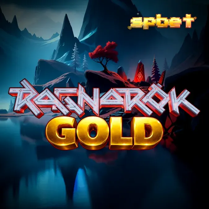 Interface do jogo de slot Ragnarok Gold com símbolos nórdicos e grade de 5x5